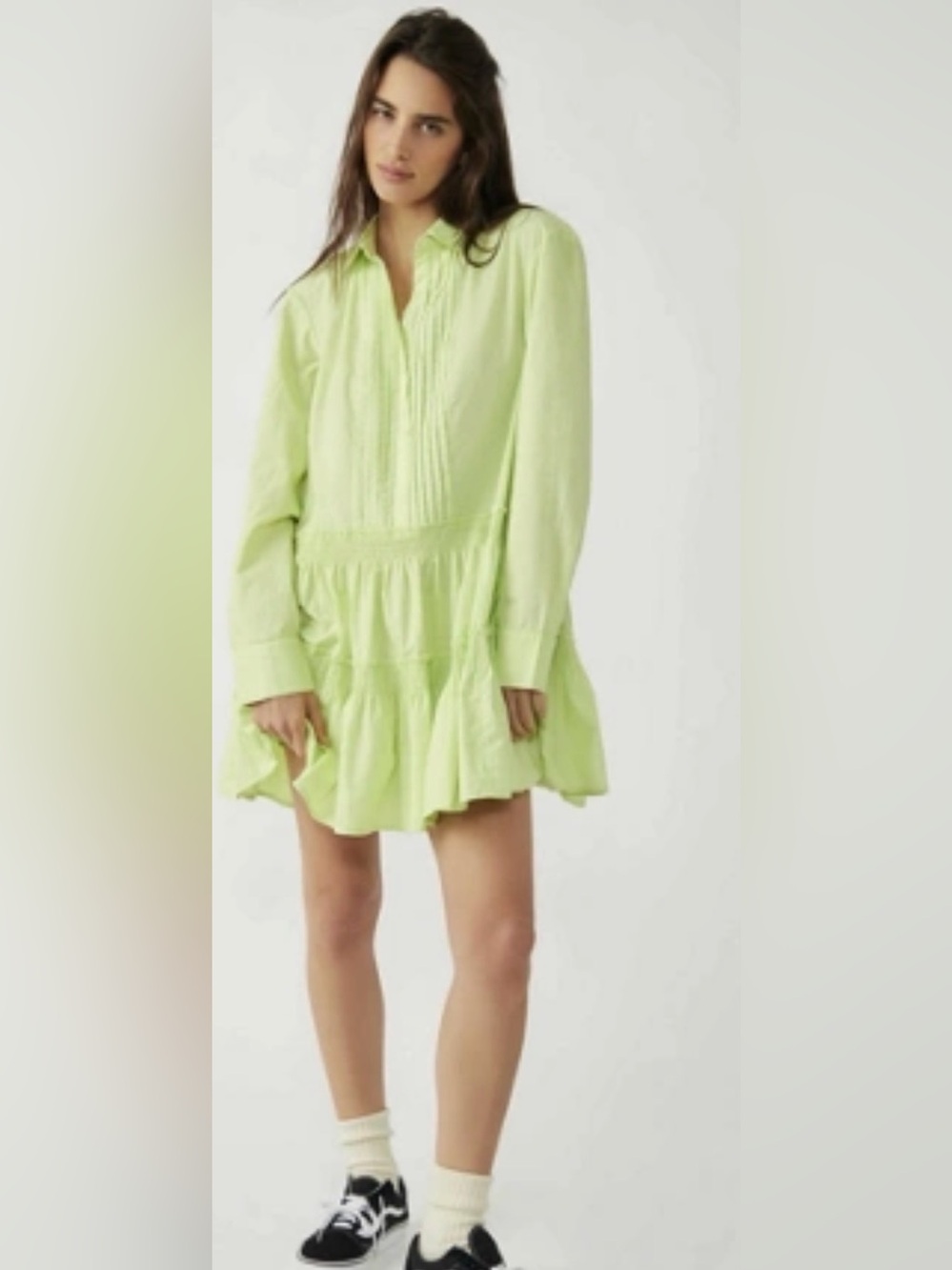 Free People Tiered Shirt Dress – NWT